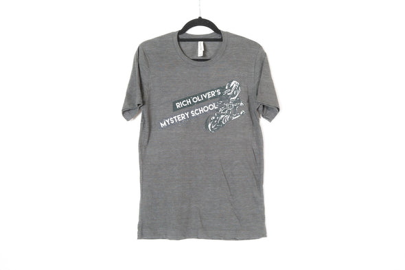 ROMS Diagonal logo - Grey or Black T-shirt